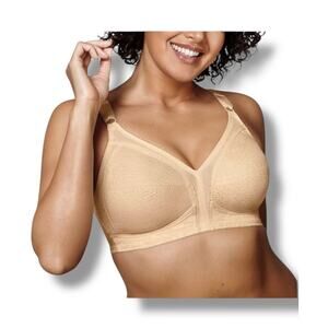 Playtex 18 Hour 20/27 Sensational Support Wirefree Bra Beige, size 42C